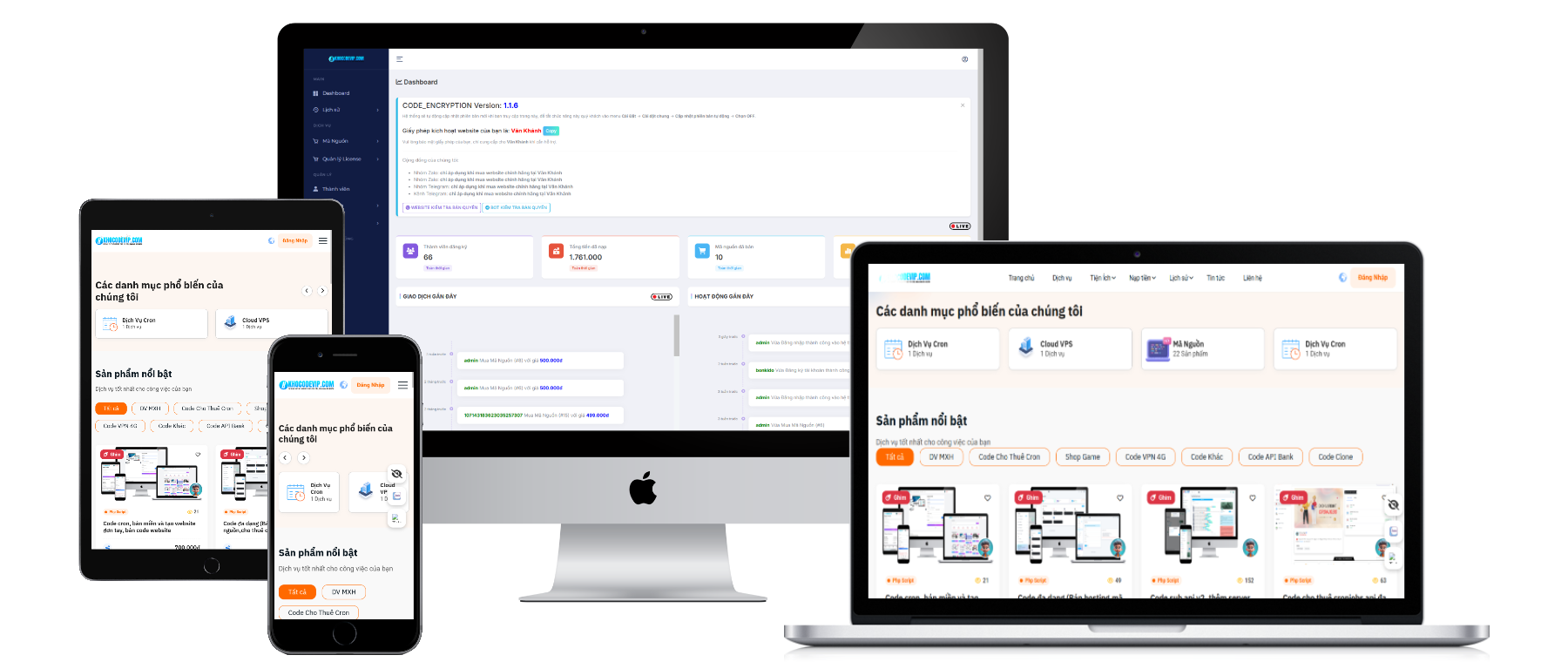 Code bán mã nguồn